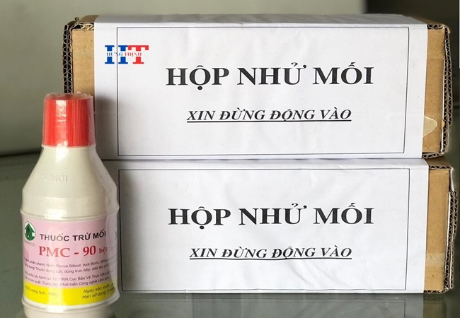 Combo Thuốc Diệt Mối PMC 90DP Và Hộp Nhữ Mối